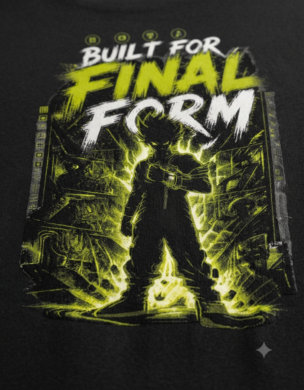 Built For Final Form Anime Silhouette Oversized T-Shirt – Graphic Tee