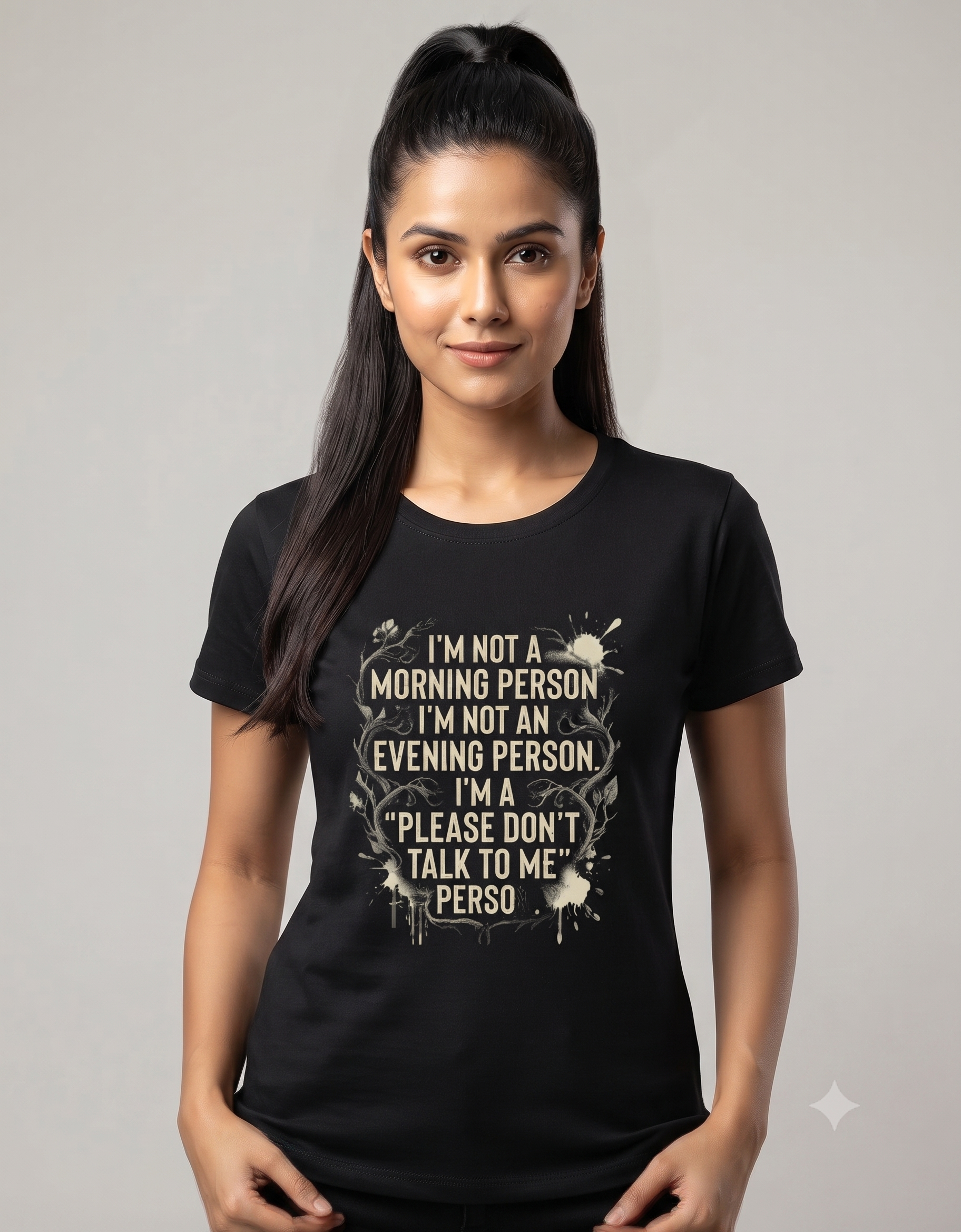 Please Don't Talk To Me Classic T-Shirt – Women's Graphic Tee