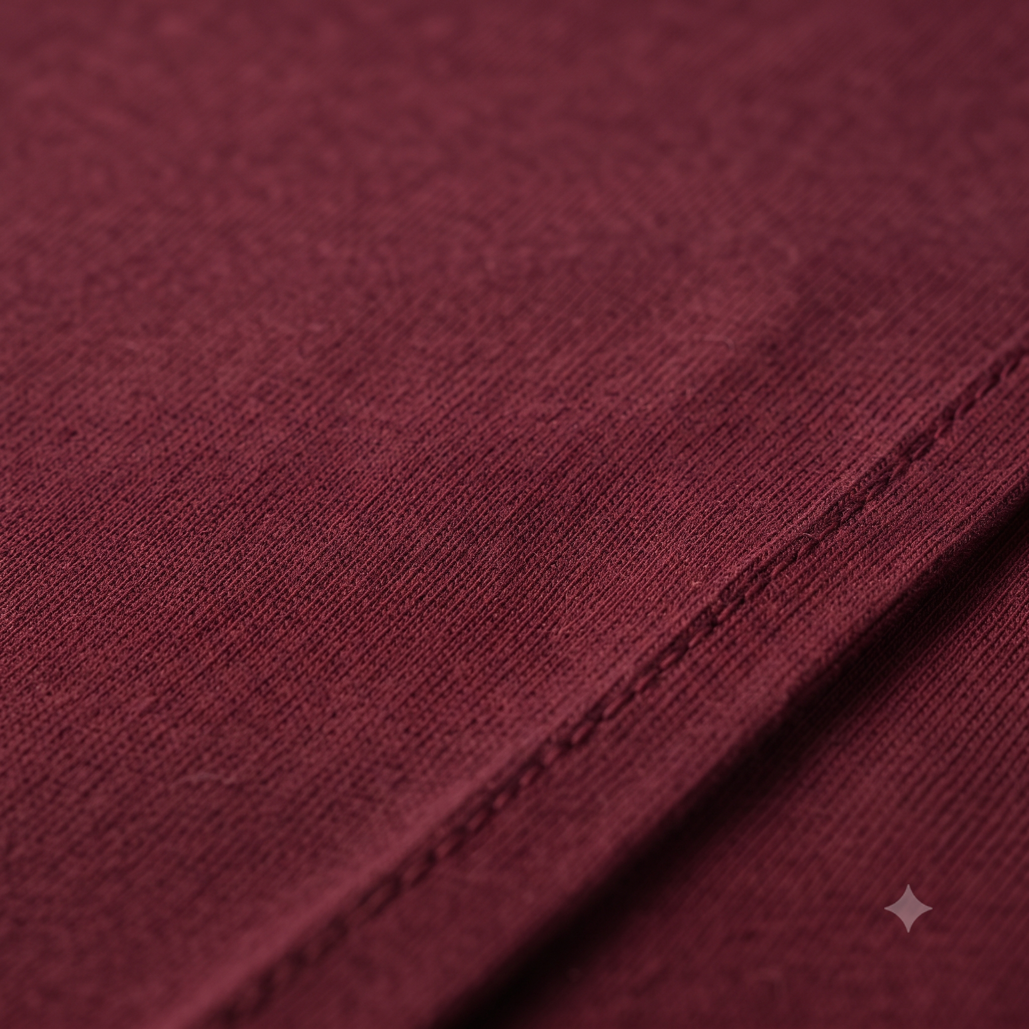 Plain	Maroon	Oversized	T-Shirt