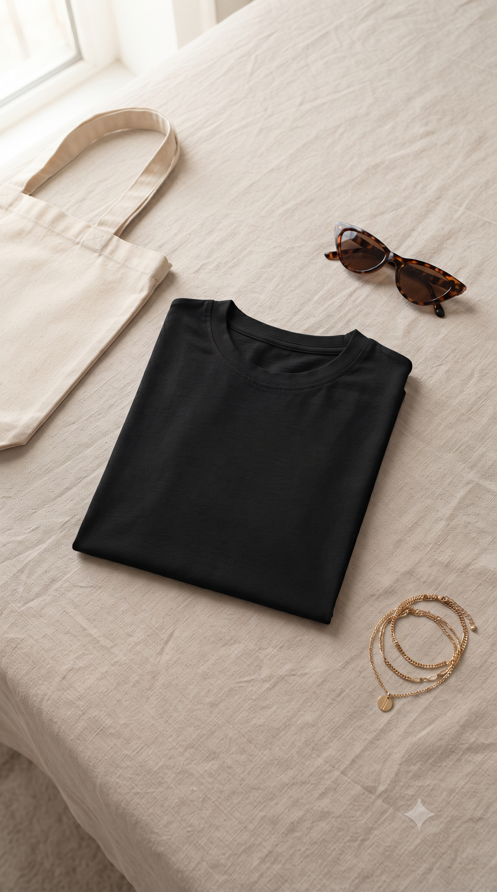 Black	Plain	Crop	Top