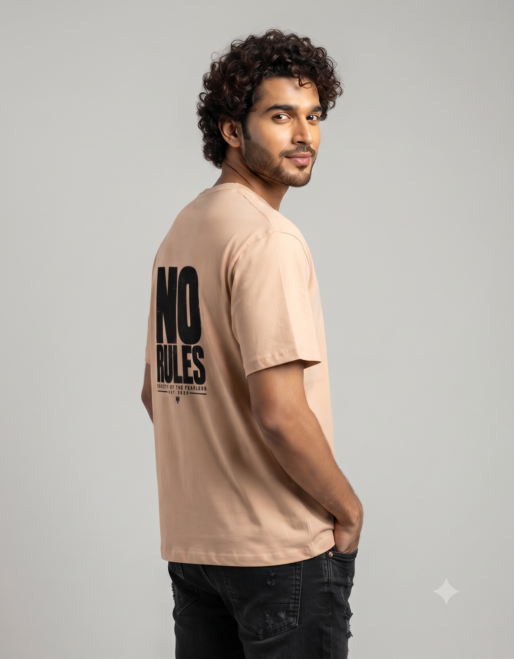 No Rules Bold Typography Classic T-Shirt – Men's Graphic Tee