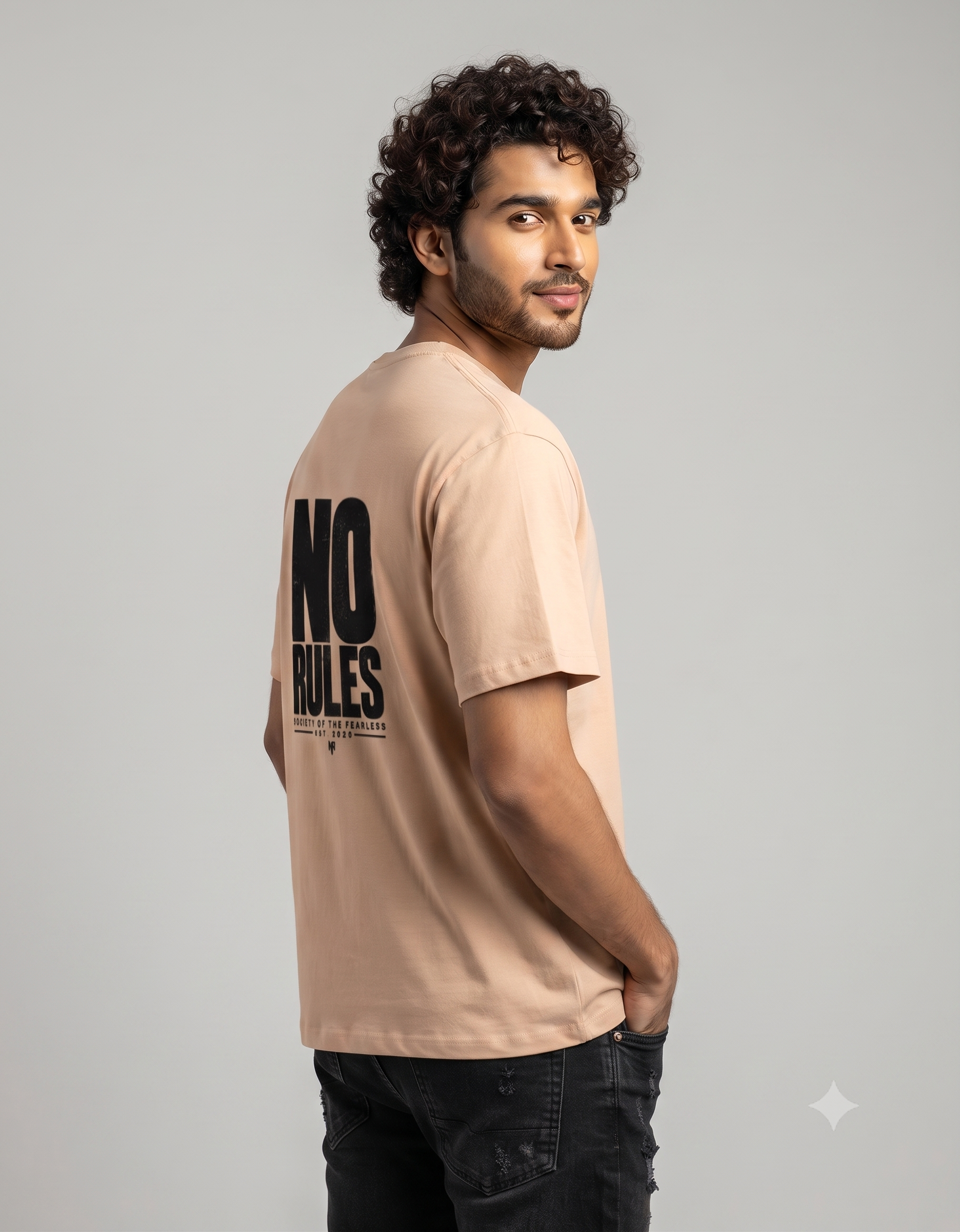 No Rules Bold Typography Classic T-Shirt – Men's Graphic Tee