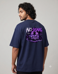 No Signal Retro Horror Oversized T-Shirt – Men's Graphic Tee