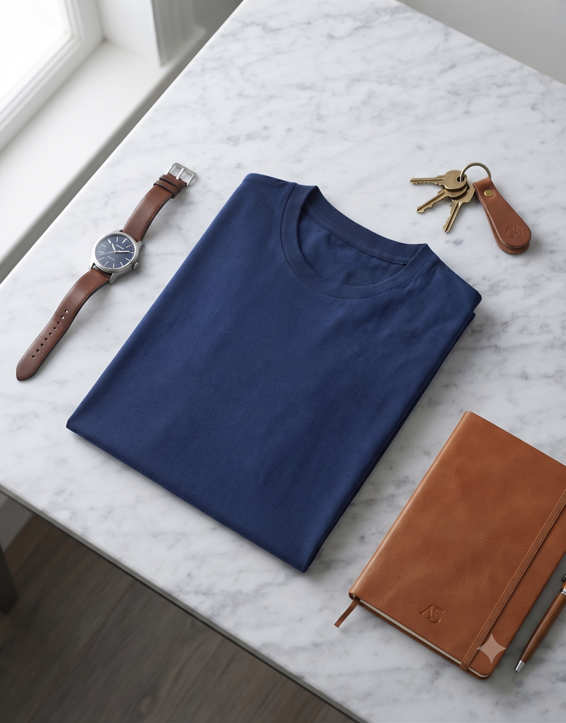Plain Navy Blue T-Shirt