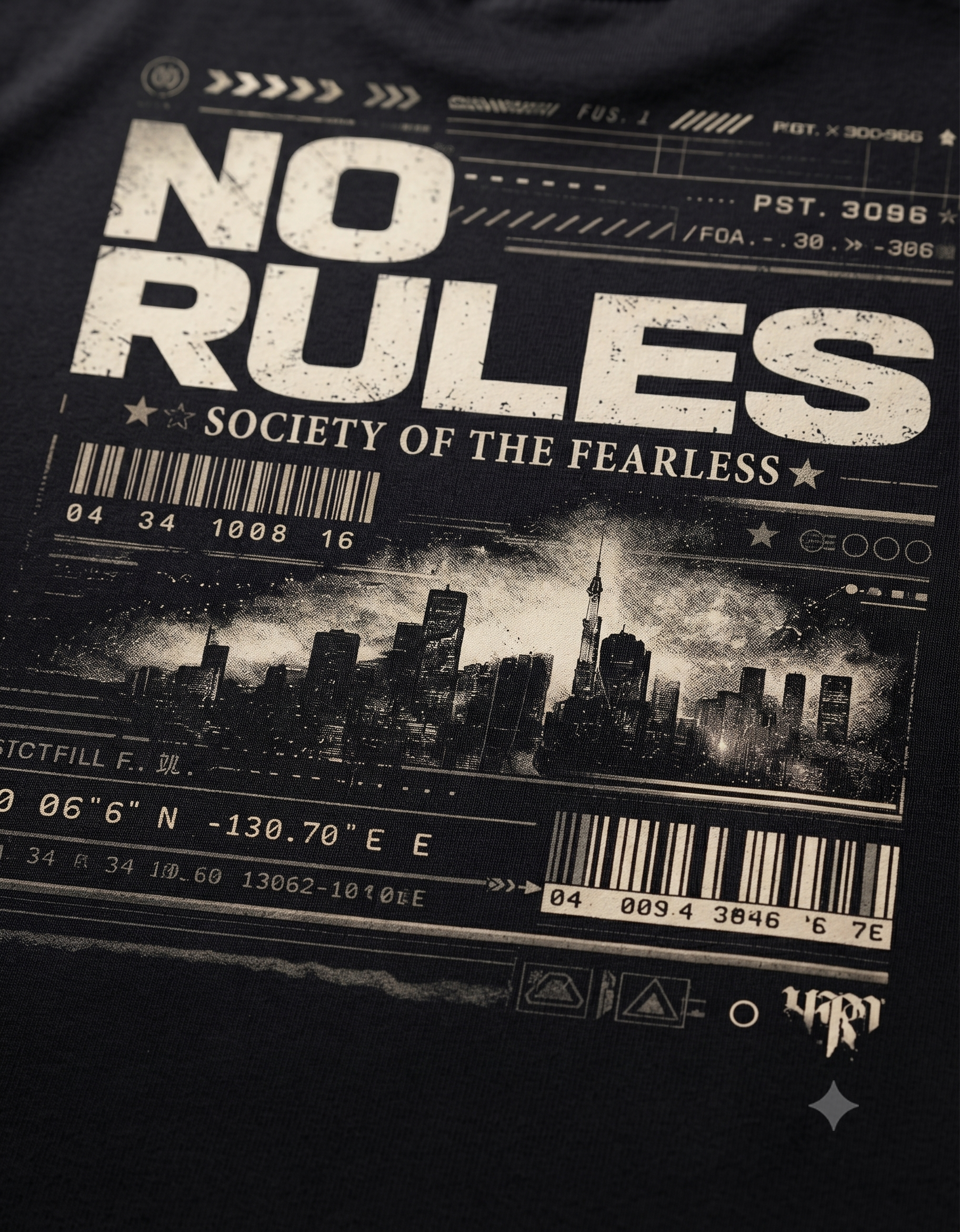 No Rules Society Cyberpunk Classic T-Shirt – Men's Graphic Tee