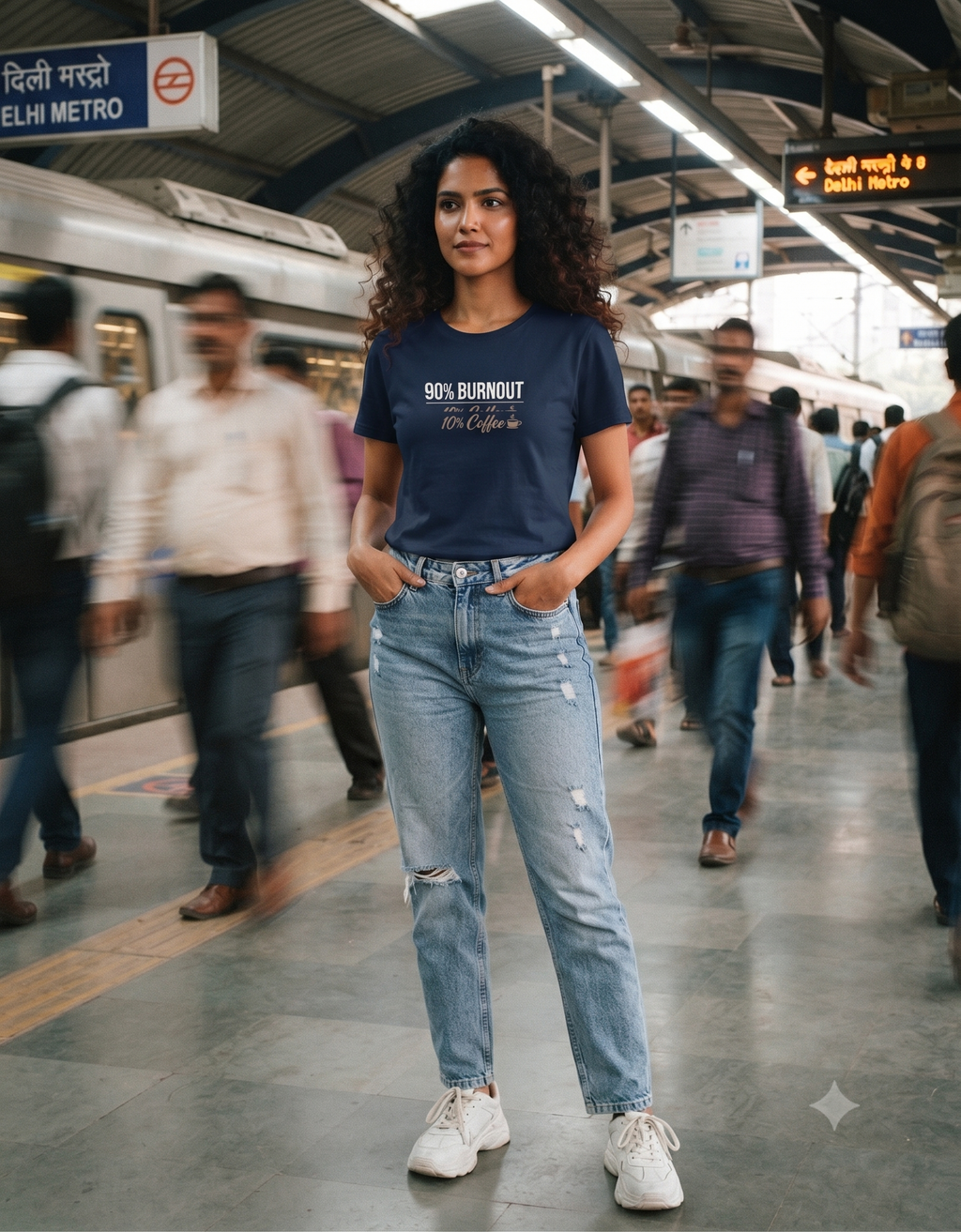 90% Burnout 10% Coffee Classic T-Shirt – Women's Graphic Tee