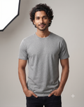 Plain Grey Melange T-Shirt