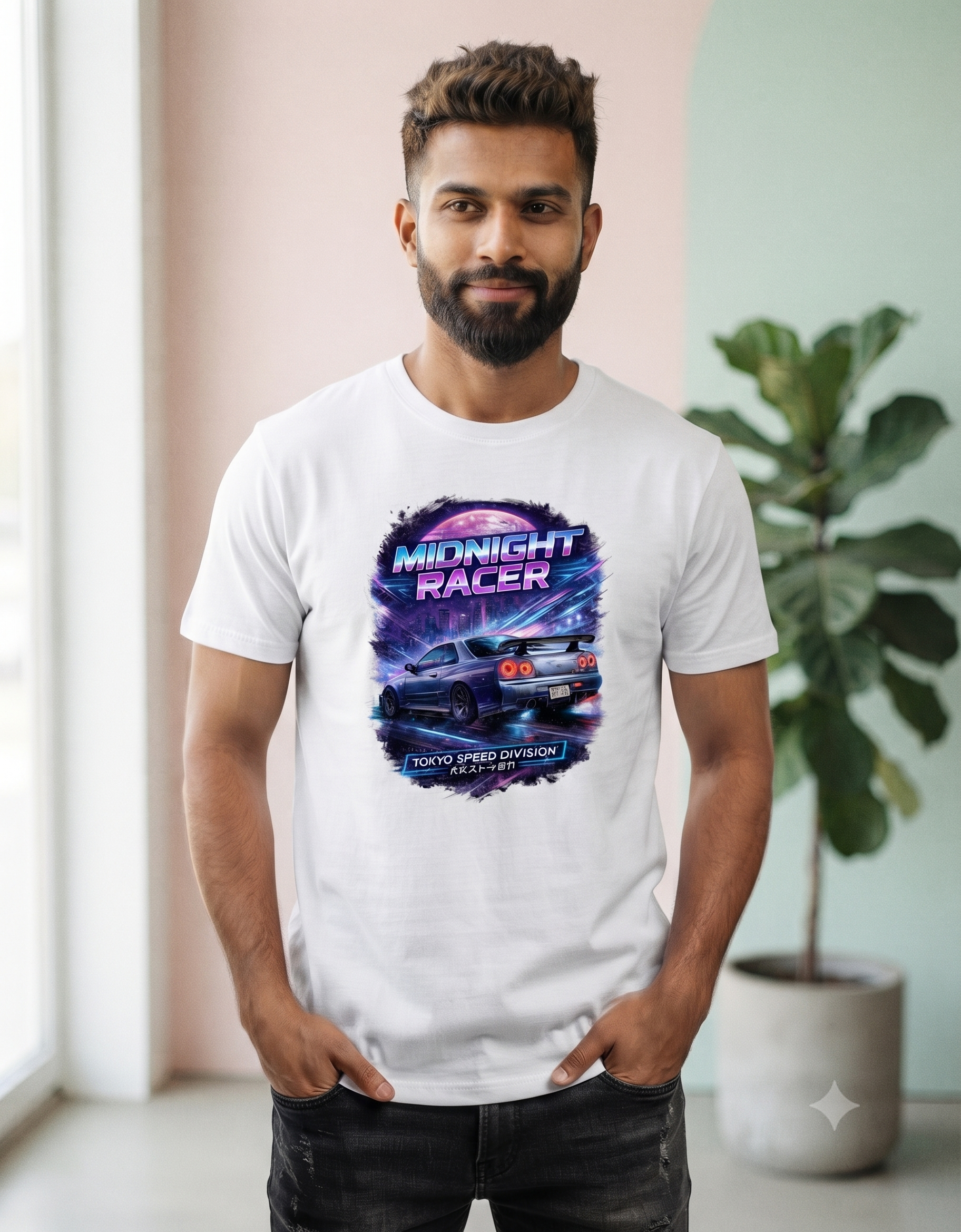 Midnight Racer JDM Classic T-Shirt – Men's Graphic Tee