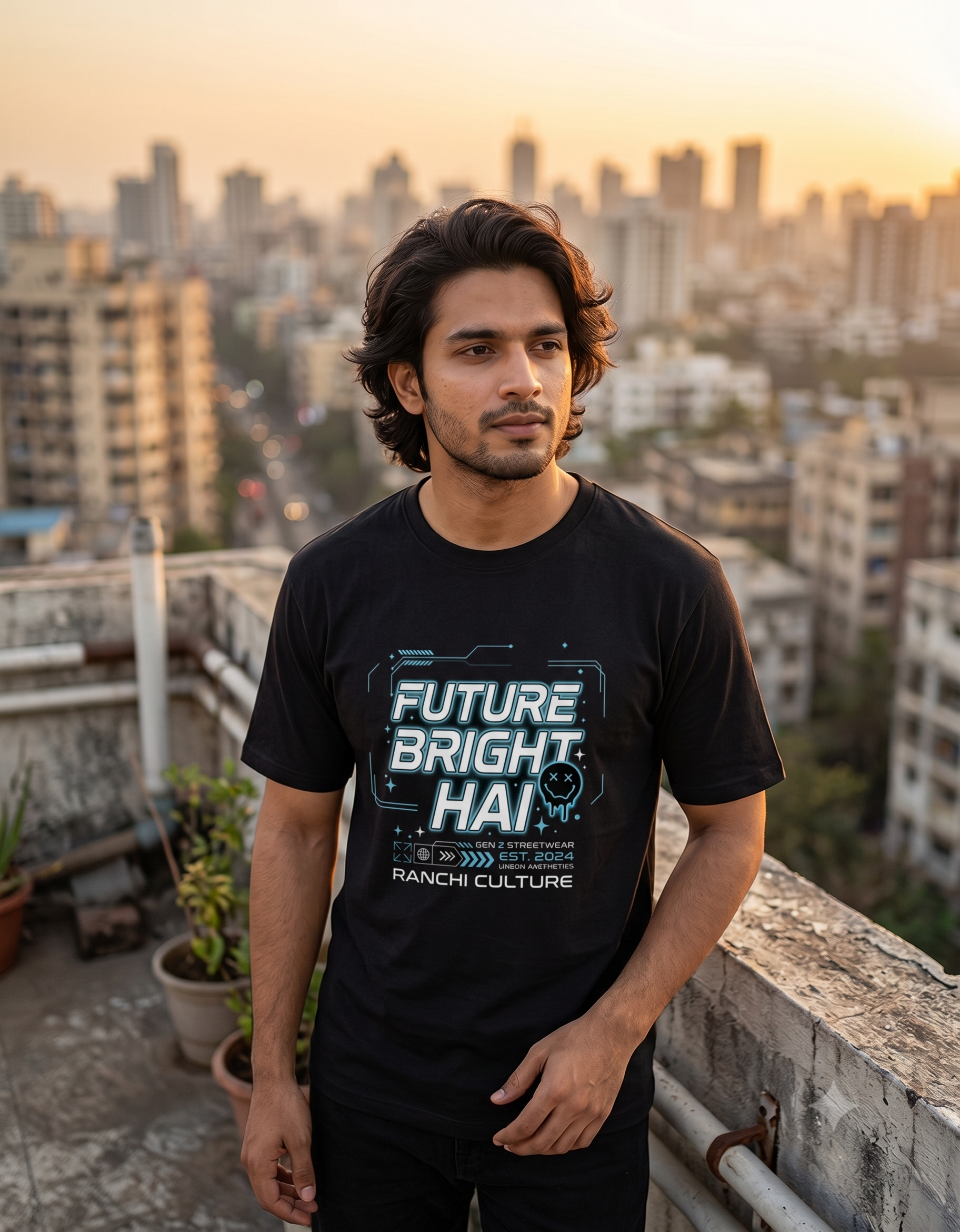 Future Bright Hai Classic T-Shirt – Streetwear Graphic Tee