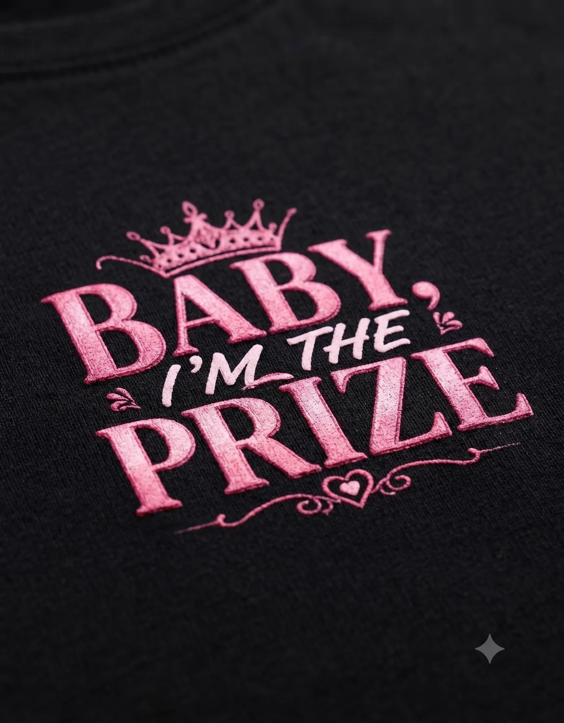 Baby I'm The Prize Crop Top – Women's Graphic Tee