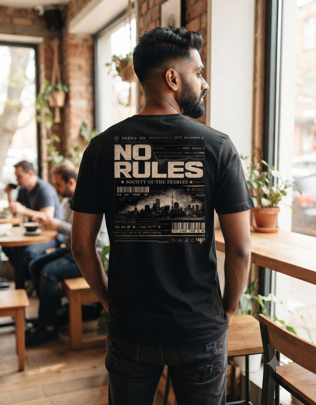 No Rules Society Cyberpunk Classic T-Shirt – Men's Graphic Tee
