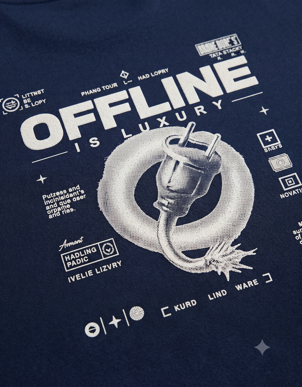 Offline Is Luxury Oversized T-Shirt – Men's Graphic Tee