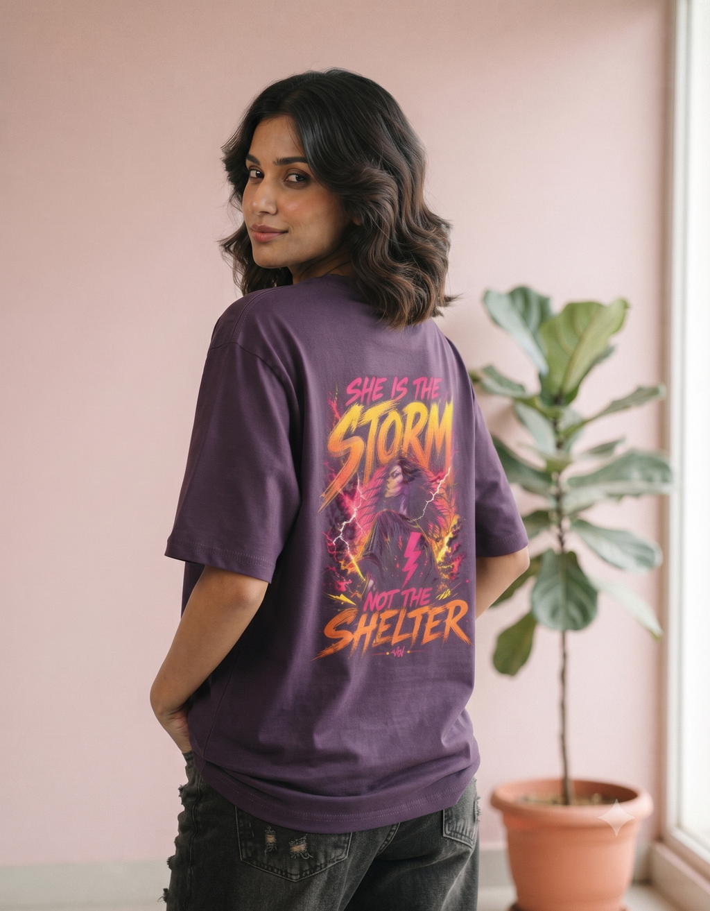 Deadly Angel Oversized T-Shirt – Women's Graphic Tee