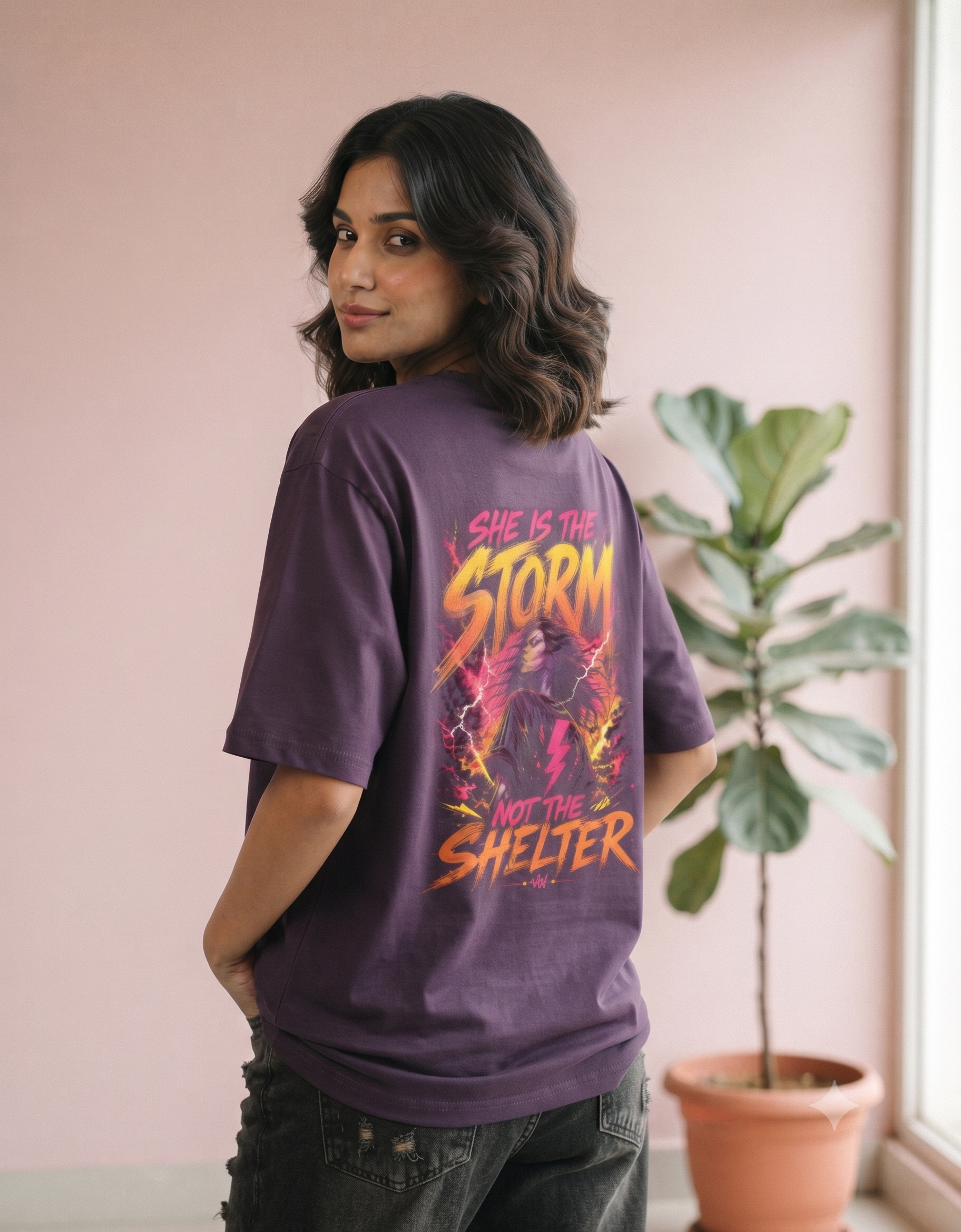 Deadly Angel Oversized T-Shirt – Women's Graphic Tee